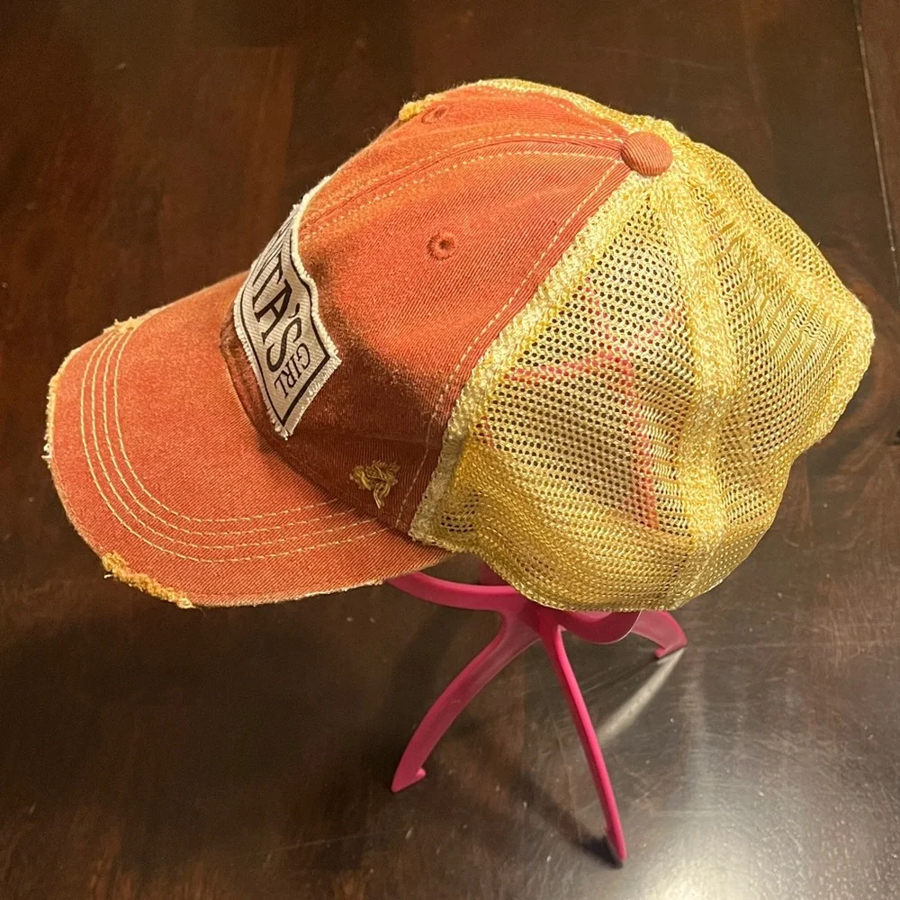 Santa's Girl Distressed Style Cap